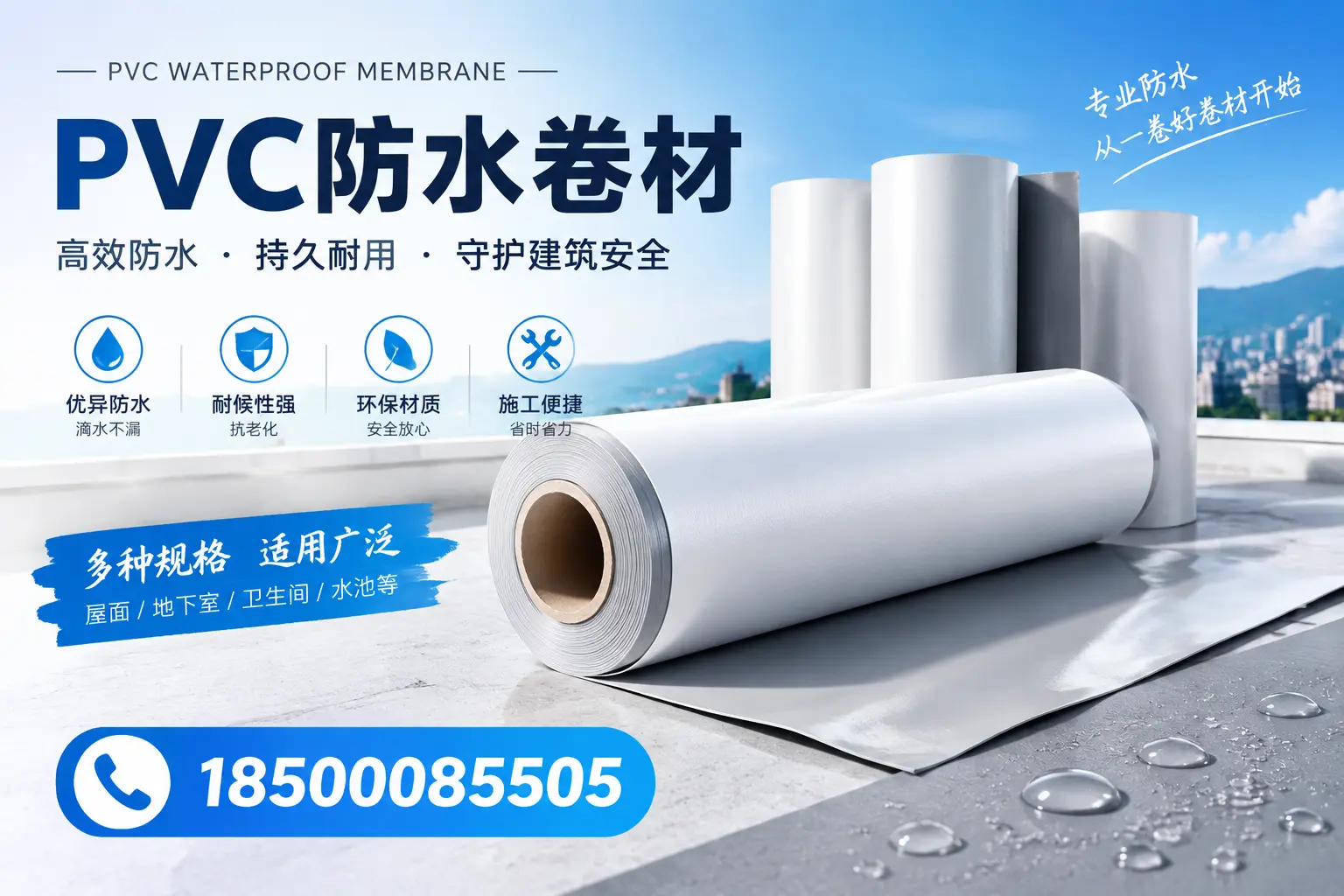 如何选择适合的PVC防水卷材？专家为您解答昆明的需求